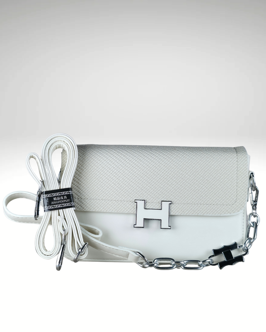 Sac à Bandoulière Harmonie en Blanc