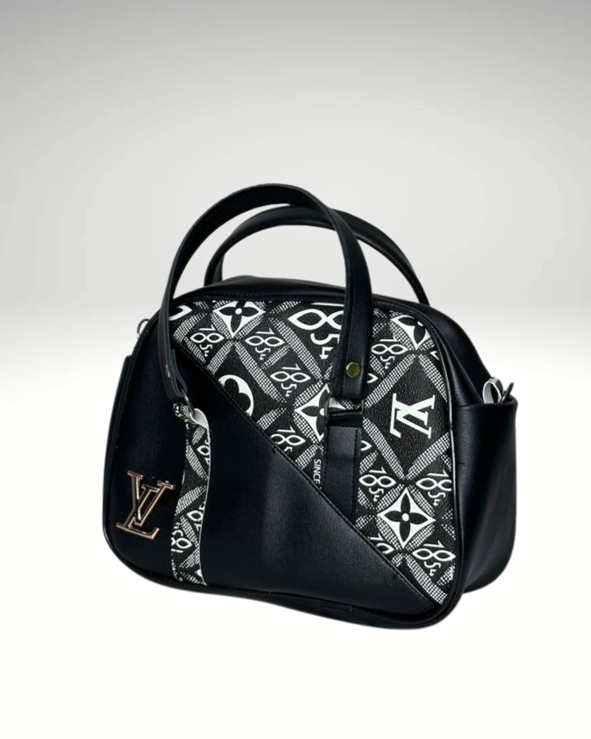 Mini Sac Boston en Noir & Gris LV