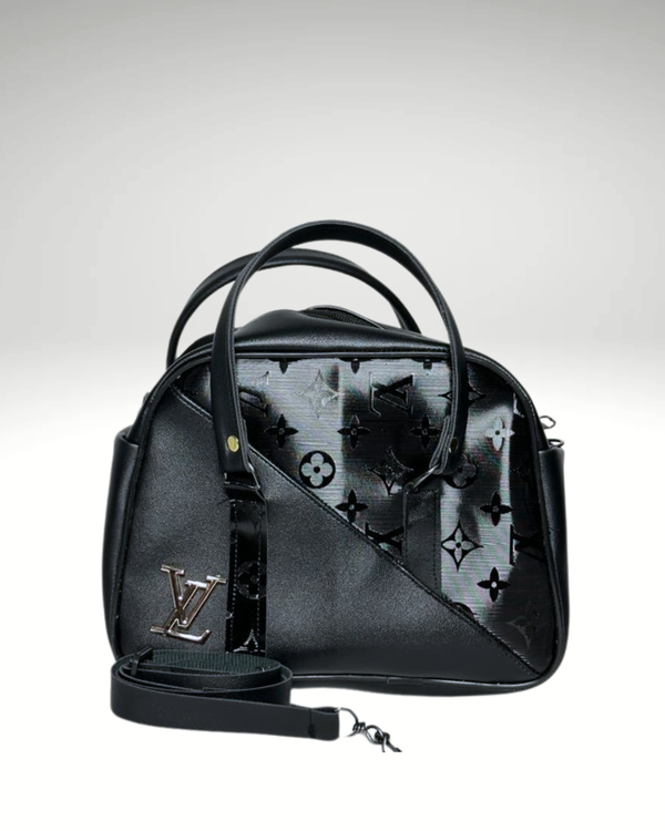 Mini Sac Boston en Noir Cataphote LV
