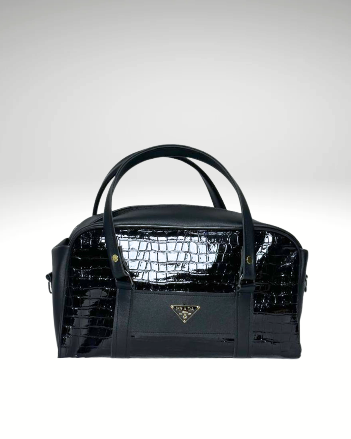 Sac Palazzo en Noir Crocodile