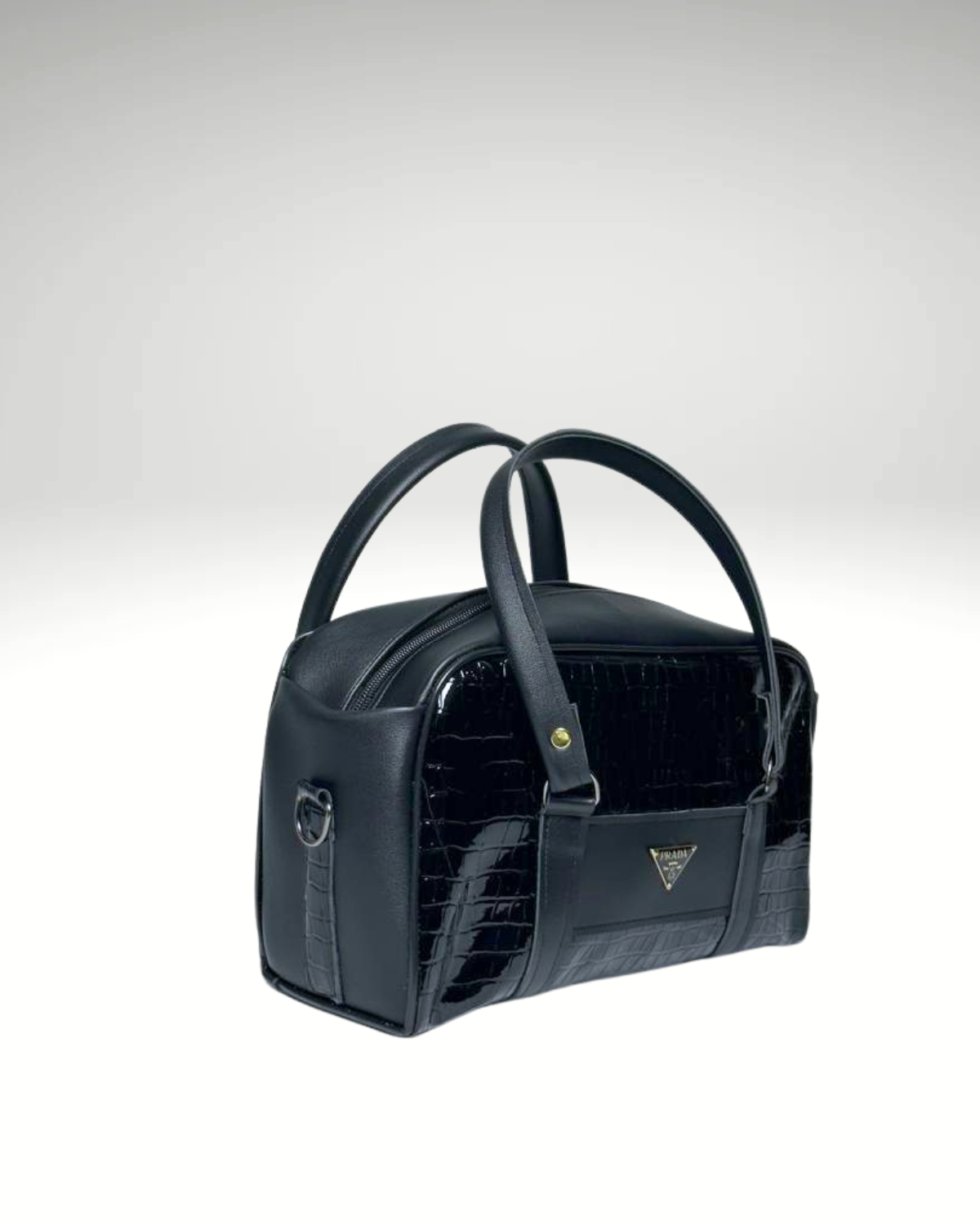 Sac Palazzo en Noir Crocodile