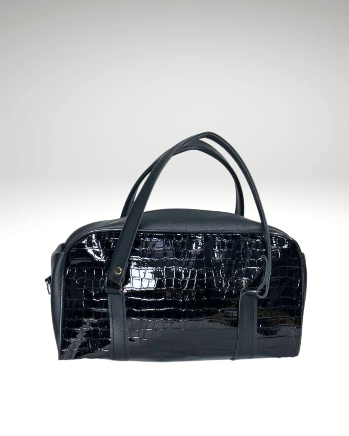 Sac Palazzo en Noir Crocodile