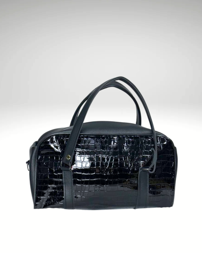Sac Palazzo en Noir Crocodile